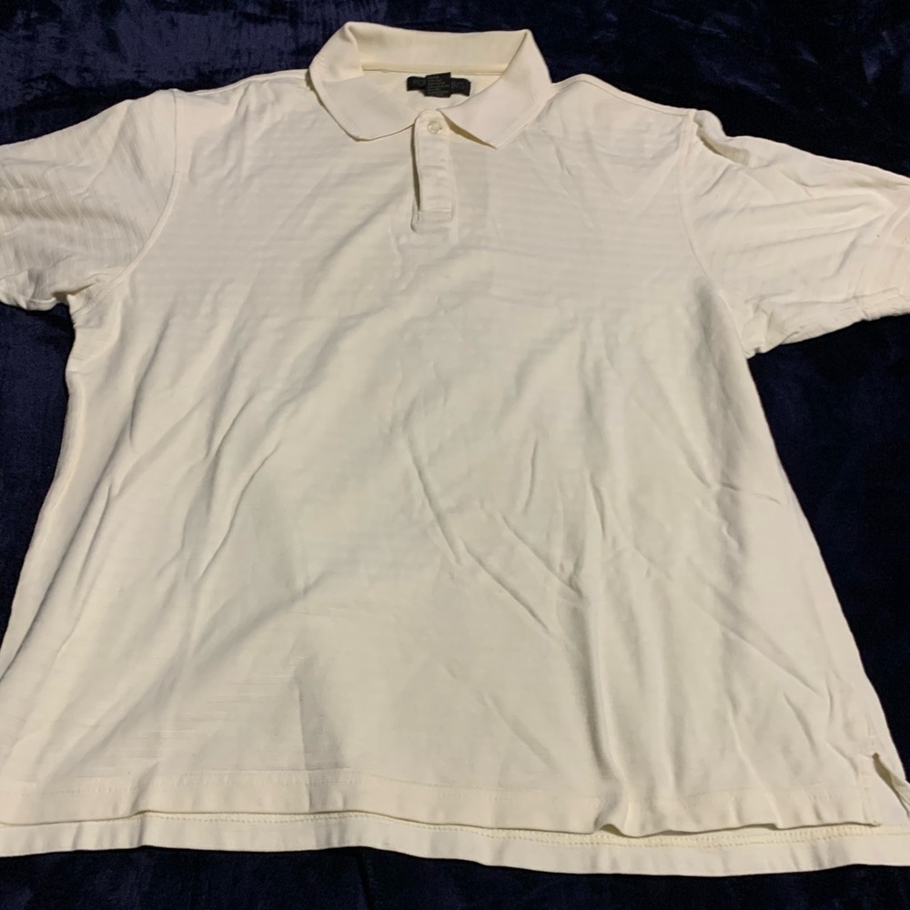 Modern Elements Classic White Polo Shirt. Medium.